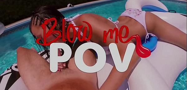  Blow me POV - Step-Sister And Step-Mother Blowjobs Are the BEST
